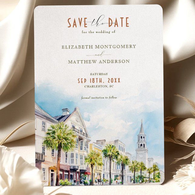 Invitación Charleston Carolina del Sur salva la fecha (Subido por el creador)