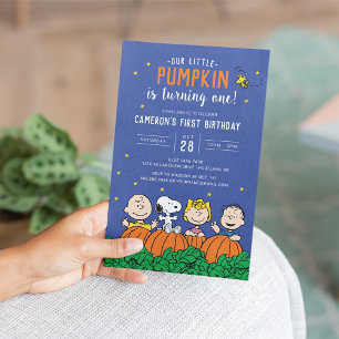 Invitación Charlie Brown y la Calabaza de Pandillas