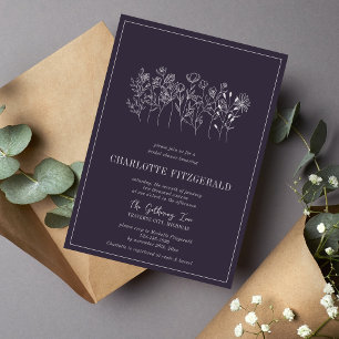 Invitación Charlotte Floral   Colores curados   Bridal Shower