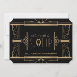 Invitación Charm Great Gatsby SERÁ MI GRUPO