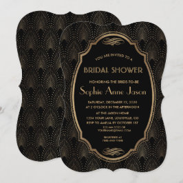 Invitación Charm Great Gatsby Vintage Art Deco Bridal Shower