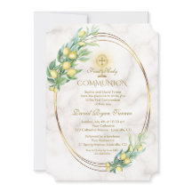 Charm Lemon Branches Marble Gold Comunión