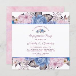 Invitación Charm parisino celebremos la fiesta de compromiso