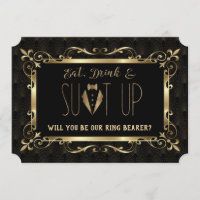 Charm Roaring 20s Gold Art Deco Sé mi portador de 