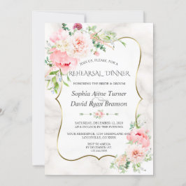 Invitación Charm Spring Garden Floral Bloom Ensayo Cena