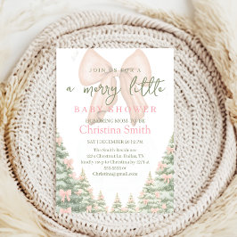 Invitación Charming Snowflake Baby Shower for Your Baby Girl