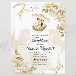 Invitación Charra Baptism, Chica española de oro