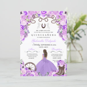 Invitación Charra Chica Ranchero Quinceanera