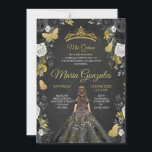 Invitación Charra mexicana negra y de oro invitan a mis XV án<br><div class="desc">Charra mexicana negra y de oro invitan a mis XV ános</div>