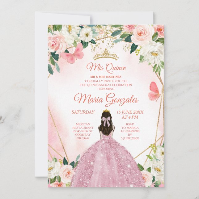 Invitación Charra Mis Quince (Anverso)