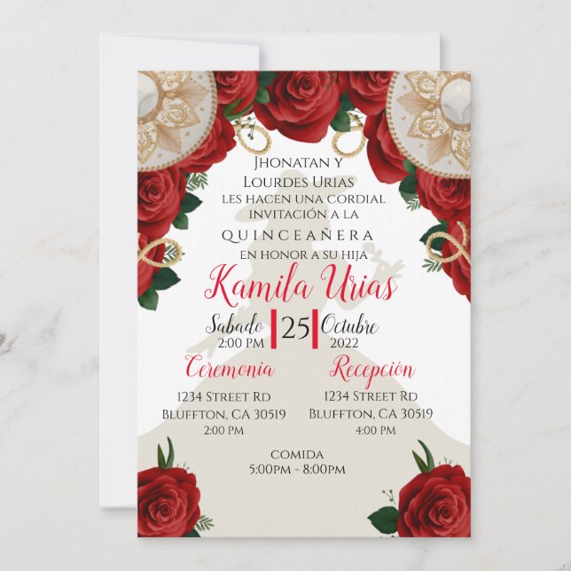 Invitación Charra Quince (Anverso)
