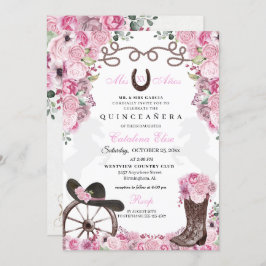 Invitación Charra Ranchero Quinceanera