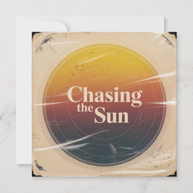 Invitación Chasing The Sun (Anverso)