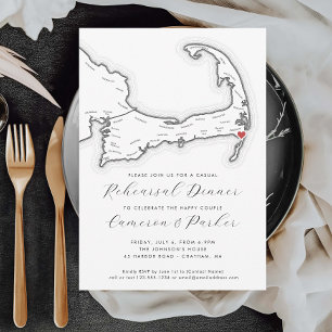 Invitación Chatham MAMÁES Casual Boda Ensayo Cena