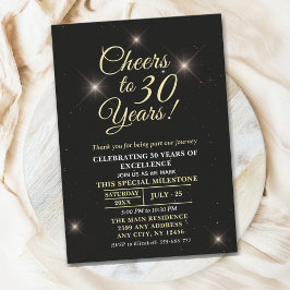 Invitación Cheer to Thirty Years - 30th Anniversary