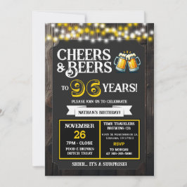 Invitación Cheers and Beers to 96 Years Surprise Brewery