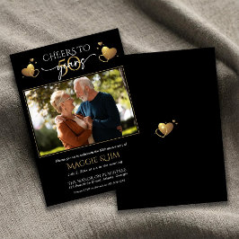 Invitación Cheers to 50 Years Photo Wedding Anniversary 