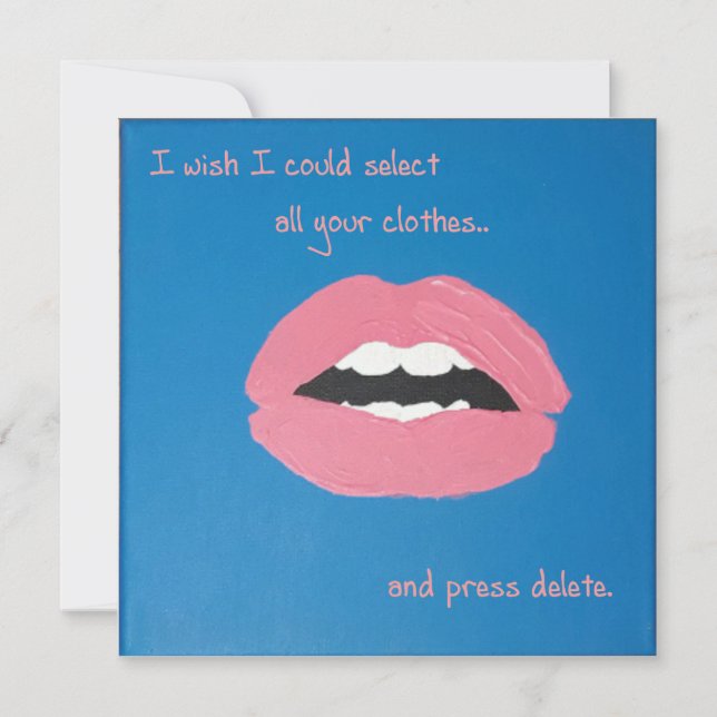 Invitación Cheesy Lines for Valentine's (Anverso)