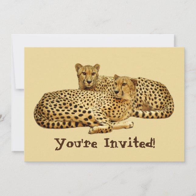Invitación Cheetahs (Anverso)