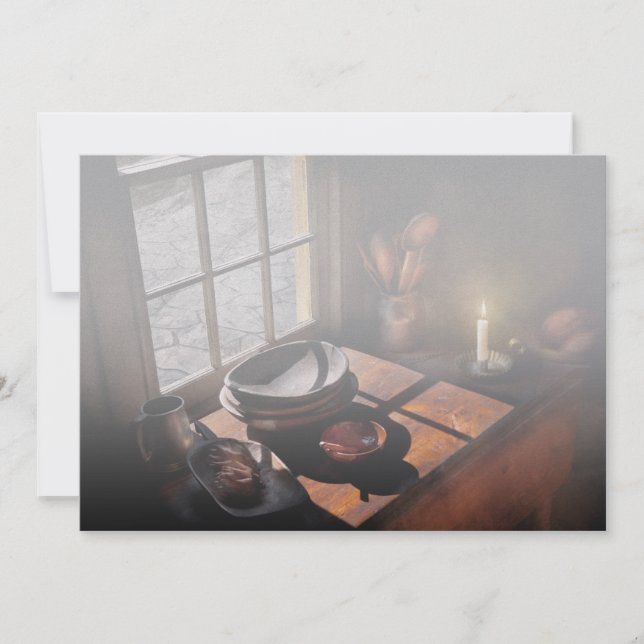 Invitación Chef - En una mesa II (Anverso)