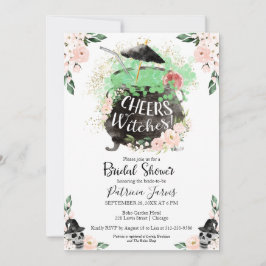 Invitación Cheque Witches Halloween Bridal Shower