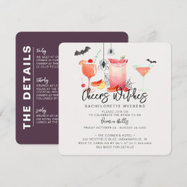 Invitación Cheque Witts Halloween Bachelorette Weekend