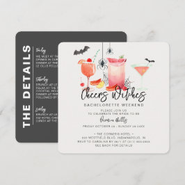 Invitación Cheque Witts Halloween Bachelorette Weekend