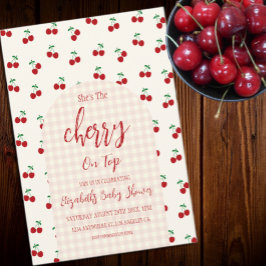 Invitación Cherries Baby Shower