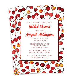 Invitación Cherries Bridal Shower