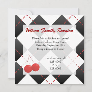 Invitación Cherry Argyle