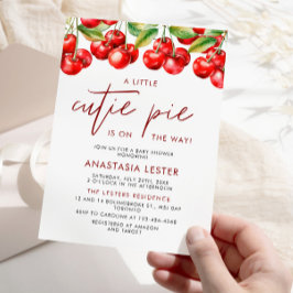 Invitación Cherry Berry Sweet Baby Shower