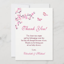 Cherry Blossom Baby Shower Downloable Gracias