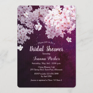 Invitación Cherry Blossom Bridal Shower