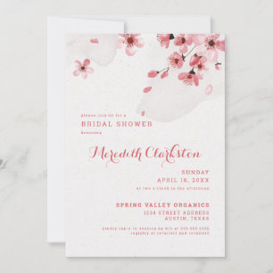 Invitación Cherry Blossom Bridal Shower