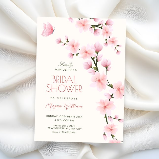 Invitación Cherry blossom bridal shower (Subido por el creador)