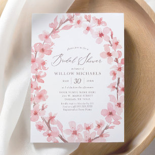 Invitación Cherry Blossom Floral Bridal Shower