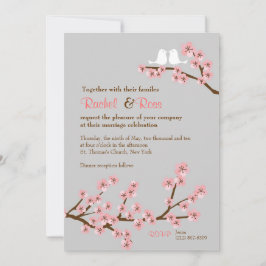 Invitación Cherry Blossom Garden Wedding