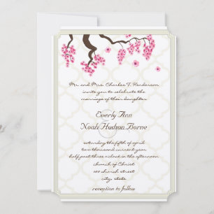 Invitación Cherry Blossom Orchard Grove Tree Branch Boda