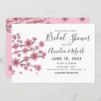 Cherry Blossom Rubor Botanical Bridal Shower
