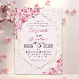 Invitación Cherry Blossom Wedding – Sakura Floral Wedding