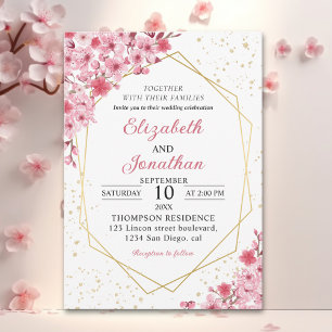 Invitación Cherry Blossom Wedding – Sakura Floral Wedding