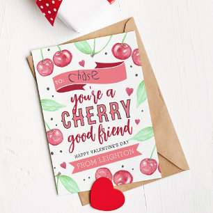 Invitación Cherry Good Friend Classroom El día de San Valentí