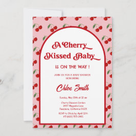 Invitación Cherry Kissed Baby Shower