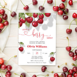 Invitación Cherry Love is Sweet Bridal Shower