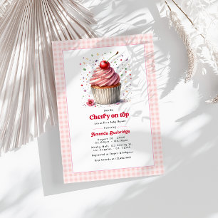 Invitación Cherry On Top Baby Shower
