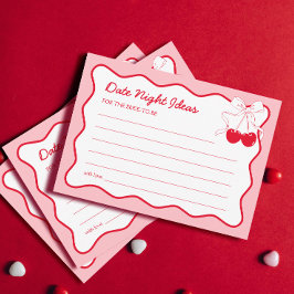 Invitación Cherry On Top Bridal Shower Date Noche Ideas Card