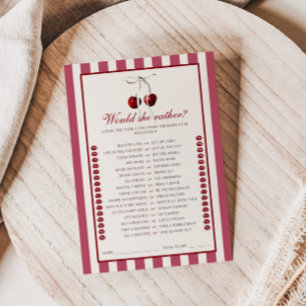 Invitación Cherry Stridal Bridal Shower Sería Más Bien Una Ta