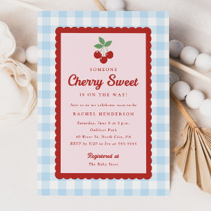Invitación Cherry Sweet Baby Shower 