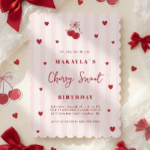 Cherry Sweet Coquette Girl Birthday