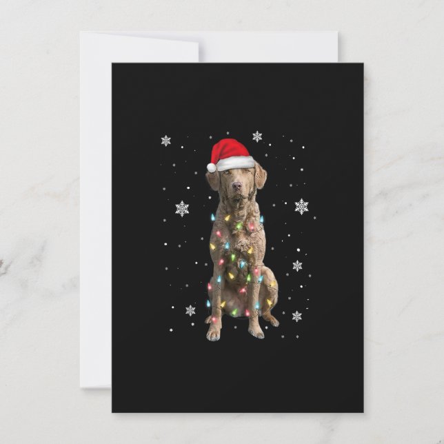 Invitación Chesapeake Bay Retriever Dog Christmas Xmas Mom Da (Anverso)